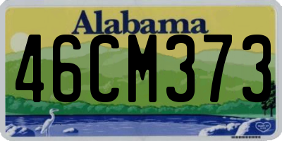 AL license plate 46CM373