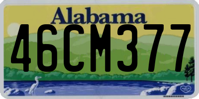AL license plate 46CM377