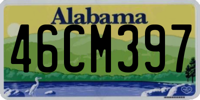 AL license plate 46CM397