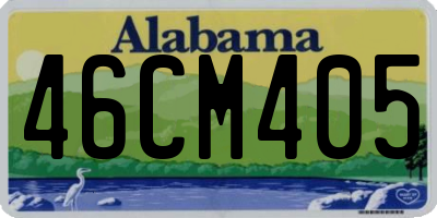 AL license plate 46CM405