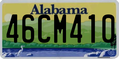 AL license plate 46CM410
