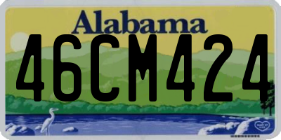 AL license plate 46CM424