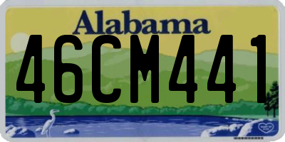 AL license plate 46CM441