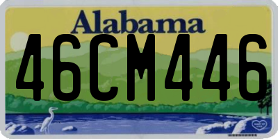 AL license plate 46CM446