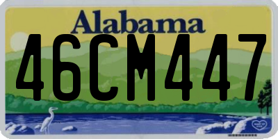 AL license plate 46CM447