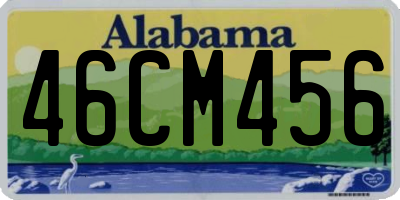 AL license plate 46CM456