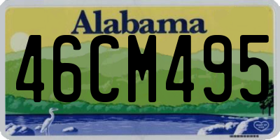 AL license plate 46CM495