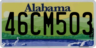AL license plate 46CM503