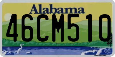 AL license plate 46CM510