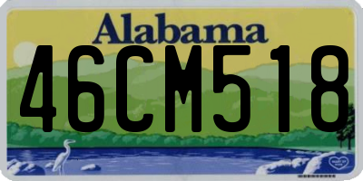 AL license plate 46CM518