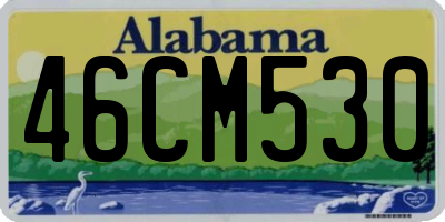 AL license plate 46CM530