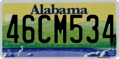 AL license plate 46CM534