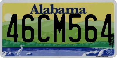 AL license plate 46CM564