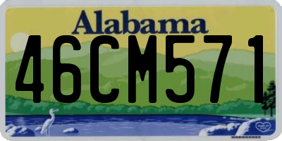 AL license plate 46CM571