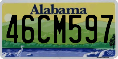 AL license plate 46CM597