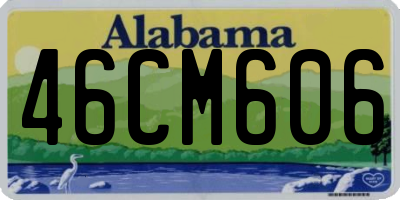 AL license plate 46CM606