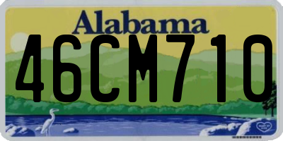 AL license plate 46CM710