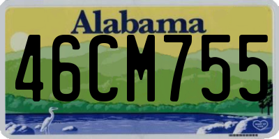 AL license plate 46CM755