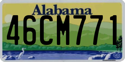 AL license plate 46CM771
