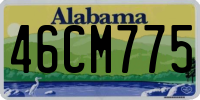 AL license plate 46CM775
