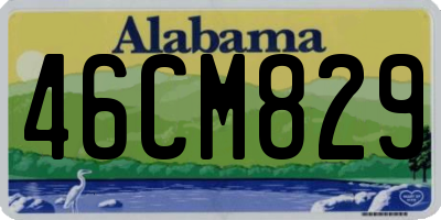 AL license plate 46CM829