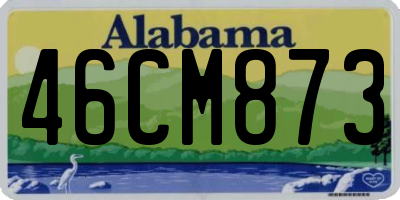 AL license plate 46CM873