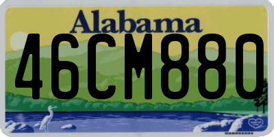 AL license plate 46CM880