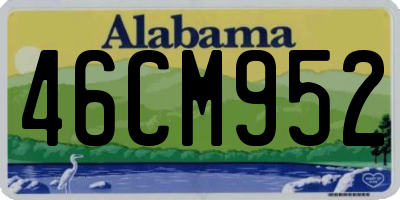 AL license plate 46CM952