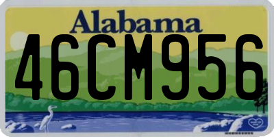 AL license plate 46CM956