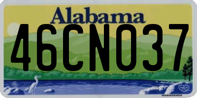 AL license plate 46CN037