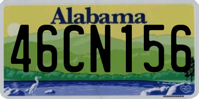 AL license plate 46CN156