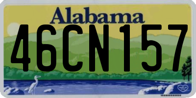 AL license plate 46CN157