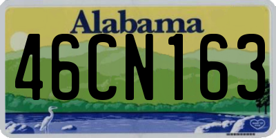 AL license plate 46CN163