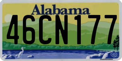 AL license plate 46CN177
