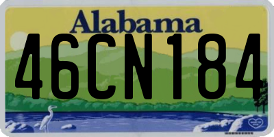 AL license plate 46CN184