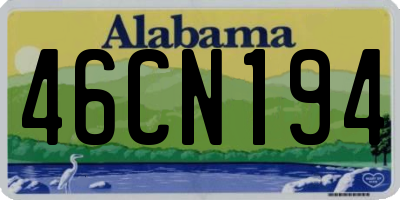 AL license plate 46CN194