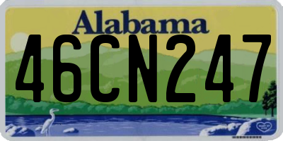 AL license plate 46CN247
