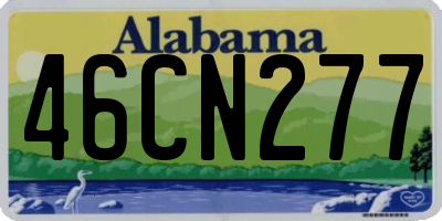AL license plate 46CN277