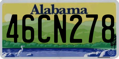 AL license plate 46CN278