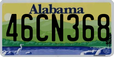 AL license plate 46CN368
