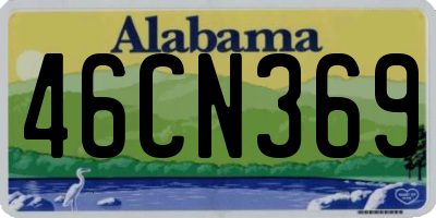 AL license plate 46CN369