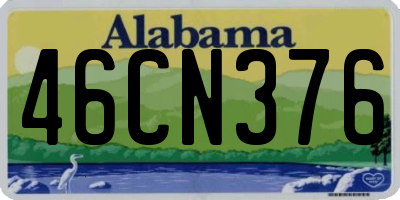 AL license plate 46CN376