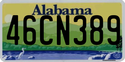 AL license plate 46CN389