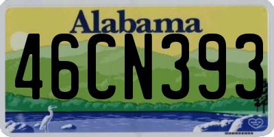 AL license plate 46CN393