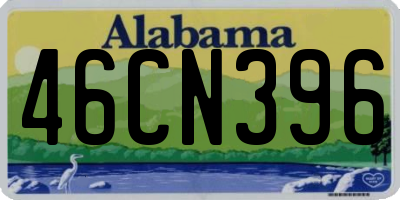 AL license plate 46CN396