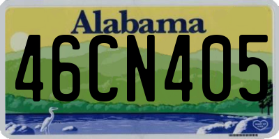 AL license plate 46CN405