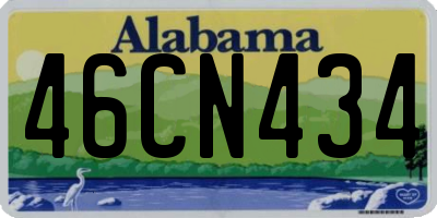 AL license plate 46CN434