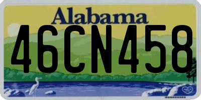 AL license plate 46CN458