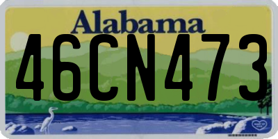 AL license plate 46CN473
