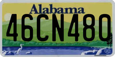 AL license plate 46CN480